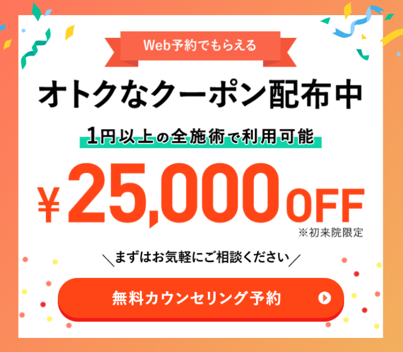 TCB脂肪吸引注射2万円クーポン
