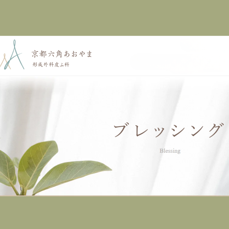 京都六角あおやま敬芸外科皮膚科のブレッシング