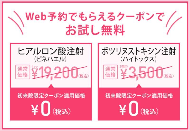 TCBボトックス割引クーポン